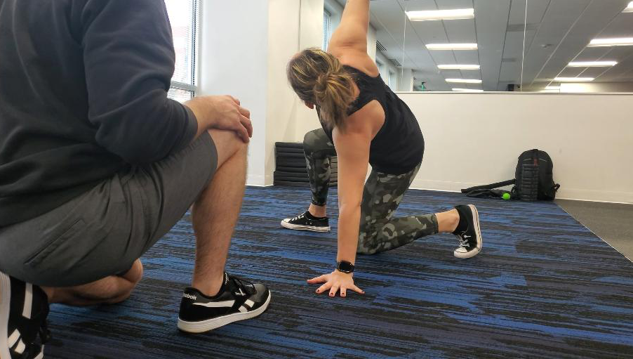Personal training session with a REPPED client in Charlotte
