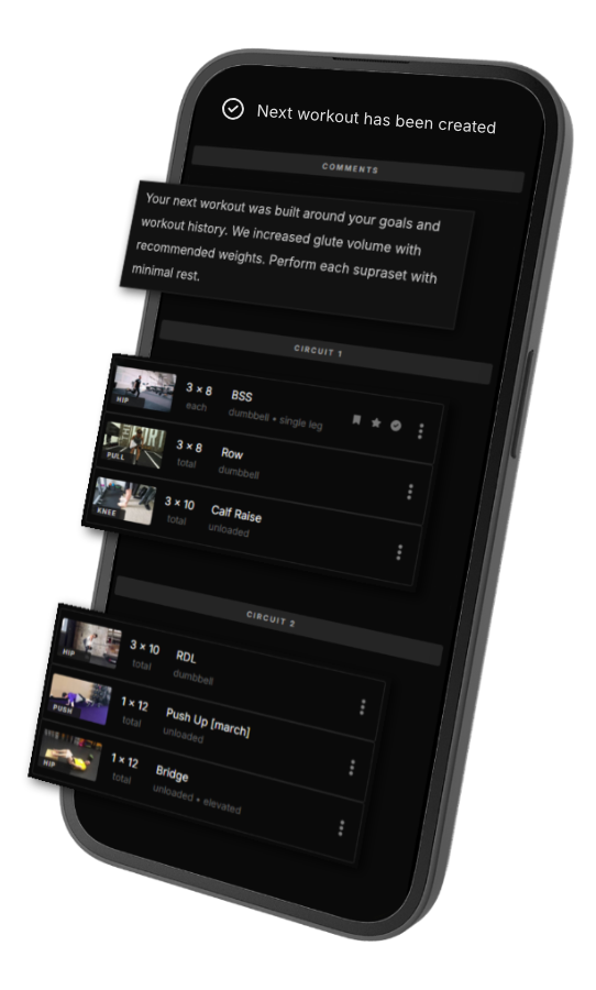 Repped App Interface